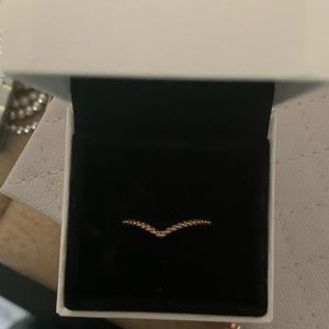 Rose gold Pandora ring